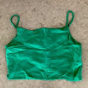 Zara top green